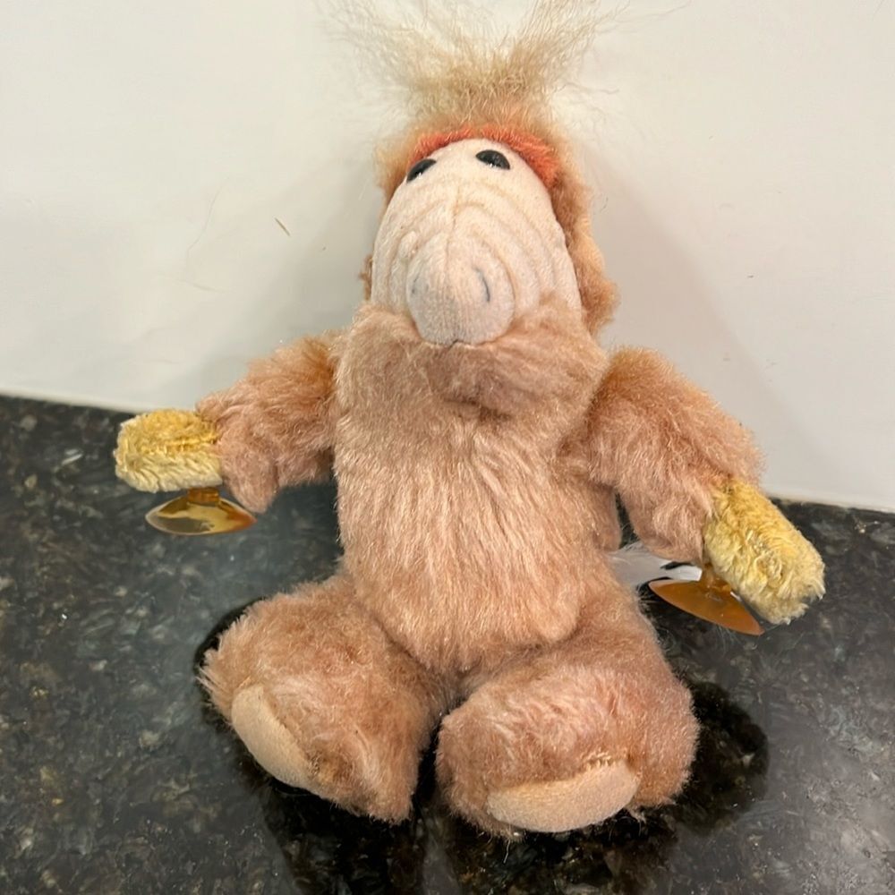 Alf Plush with Suction Cups Windows Cling 7" 1988 Alien Life Form Vintage